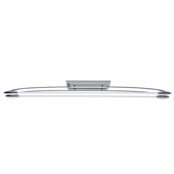 Taklampa modern krom dubbel linjär 2xT5 16W HARPER LED Endon