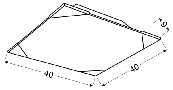 Candellux CEDRA 10-05489 loftlampe sølv