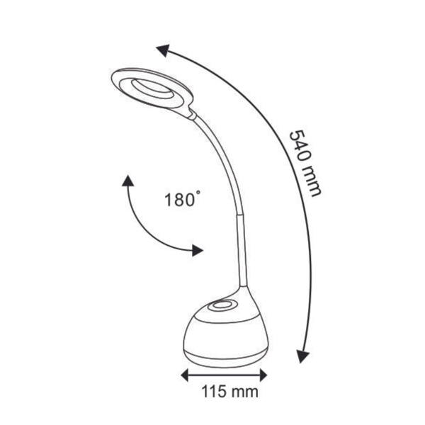 LED skrivebordslampe 3000K+RGB GALACTIC 311191 Polux
