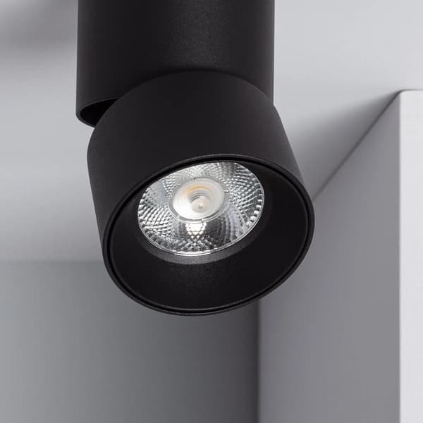 Spot LED-spotlight 7W varm sort Romeo Abruzzo LPR-7W-C-WW