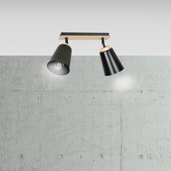 LOFTLAMPE Emibig 2xE27 60W ATLAS 2 BLACK 725/2
