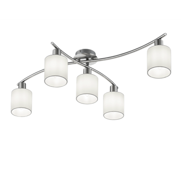 Modern ljuskrona GARDA silver Trio 605400501