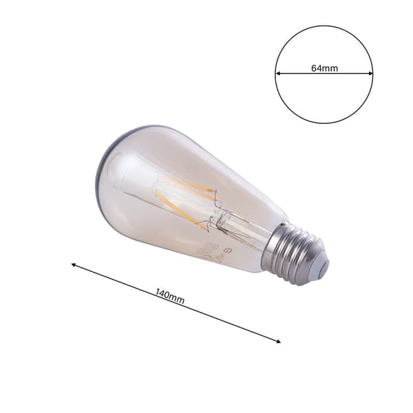Koristevalaisin 4W ST64 E27 EKZA3621 Eko-light