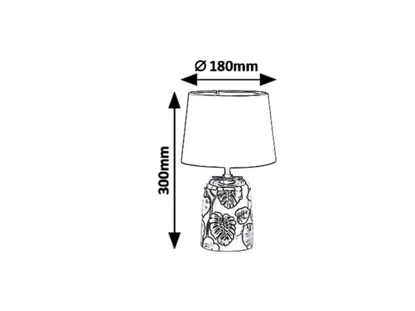 Sengebordslampe med skærm guld sort E14 Sonal 4549 Rabalux