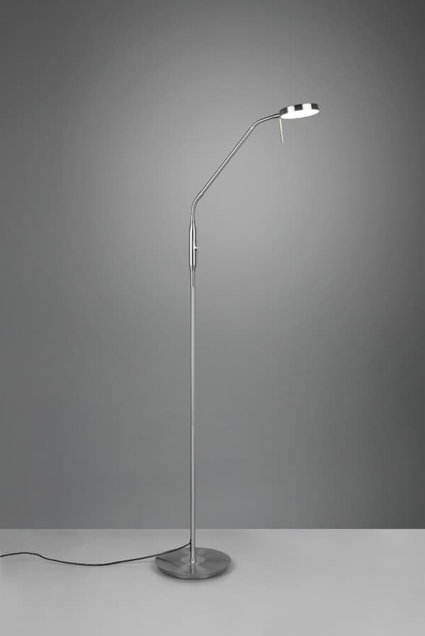 LED gulvlampe MONZA sølv Trio 423310107