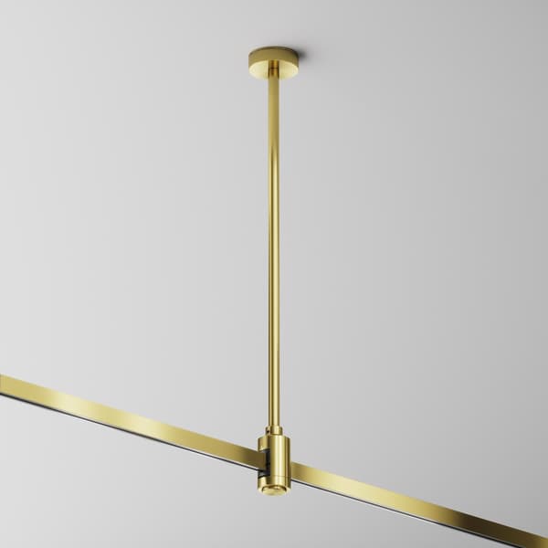 Loftmontering med strømindgang 40 cm messing FLARITY Maytoni Technical