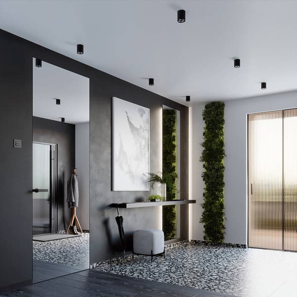 Moderne loftspot rør rund sort LED 9W ZOE SL.1210 Sollux Lighting
