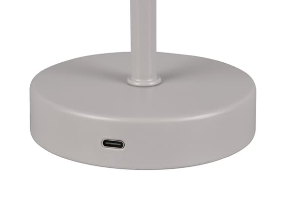 Bordlampe moderne grå trådløs dæmpbar USB-C LED 1.5W KARYA RL