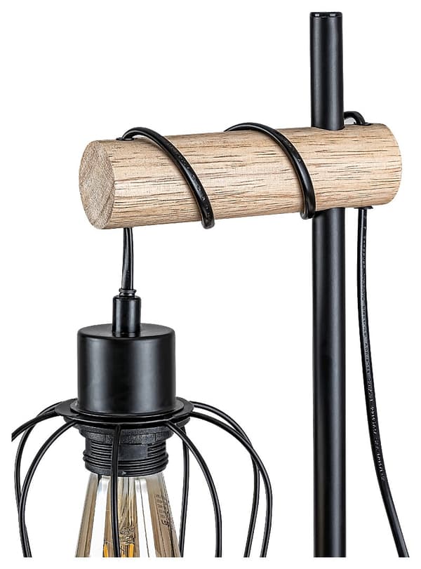 Industriel bordlampe mat sort E27 Fabian 5245 Rabalux
