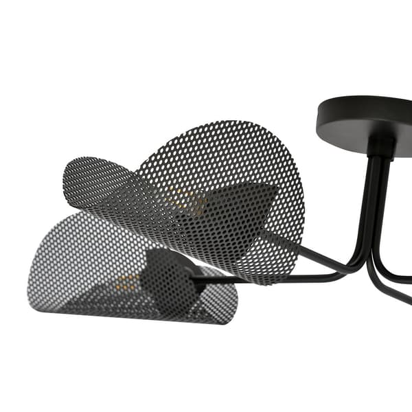 Designer loftlampe sort mesh skærme 4xE14 10W GOMEZ Emibig