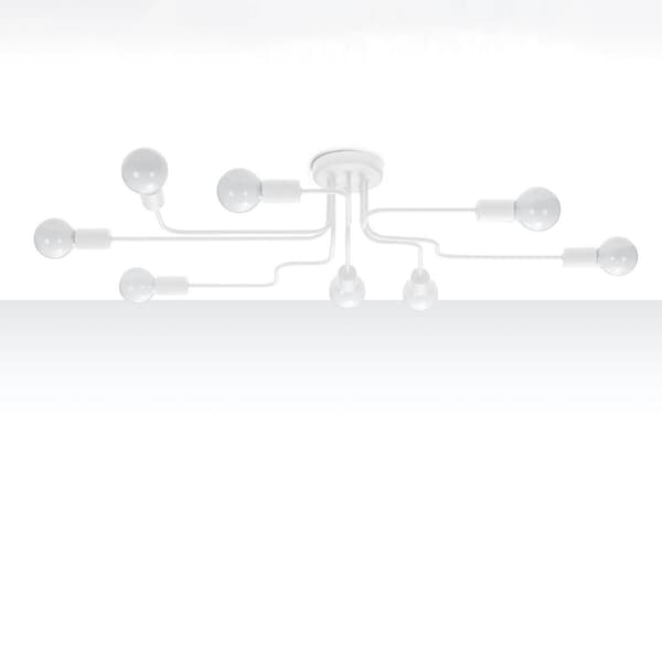 Hvid ottepunkts loftlampe VECTOR 8xE27 15W SL.1444 Sollux Lighting