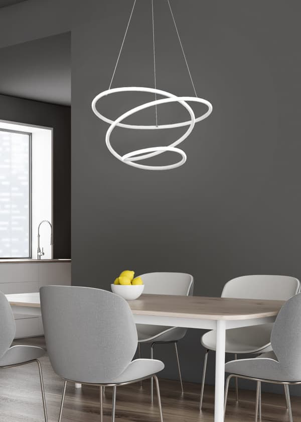 LED pendellampe BOLOGNA hvid RL R37051131