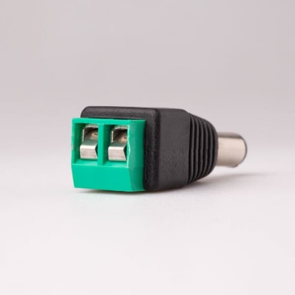 DC 2.1/5.5 stik med lynkobling til mono LED-strips Ecolight
