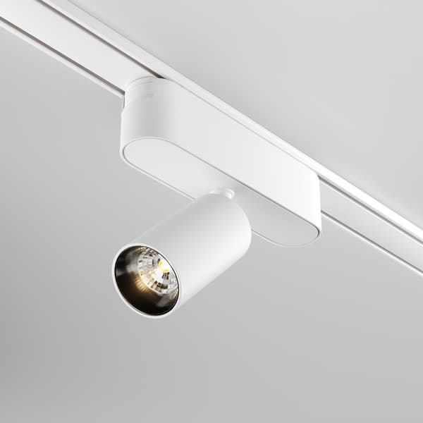 1-fas skenspotlight vit LED 5W 3000K FOCUS LED Maytoni Technical