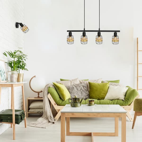 Boho væglampe E14 sort Indiana 5281 Rabalux