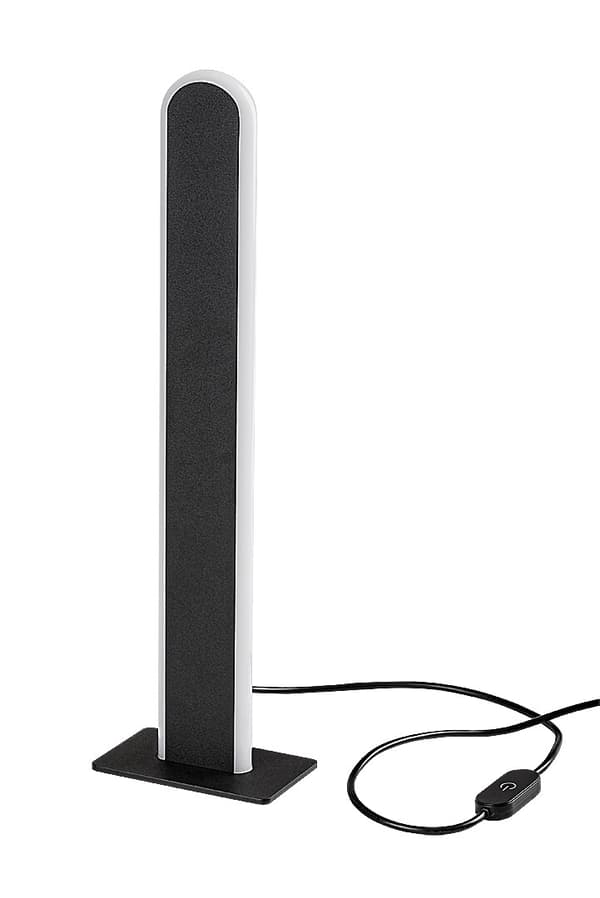 Bordlampe moderne sort til soveværelse stue variabel LED farve 15W SINDRI Rabalux