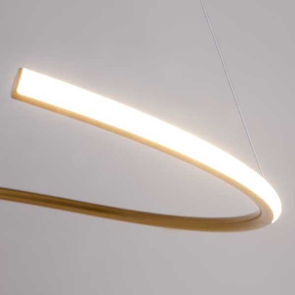 Moderne messing pendellampe Curve LED 31W Maytoni