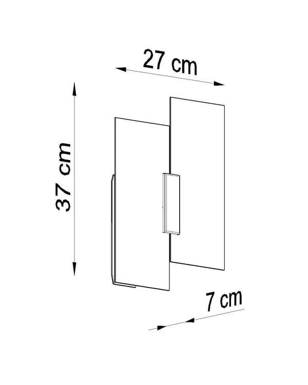 Seinävalaisin FABIANO Sollux Lighting SL.0197