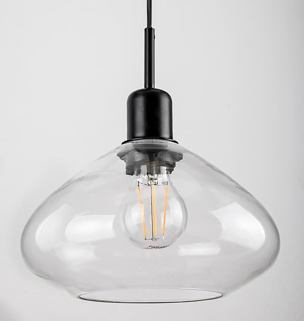 Dvora Rabalux E27 3x40W pendel, mat sort 72023