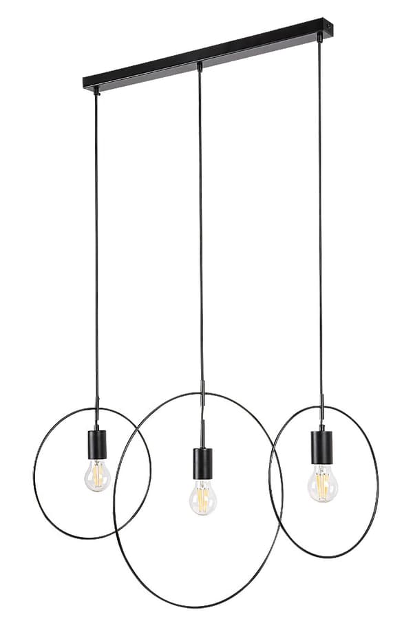 Pendellampe E27 3x40W mat sort 72019 Dilara Rabalux