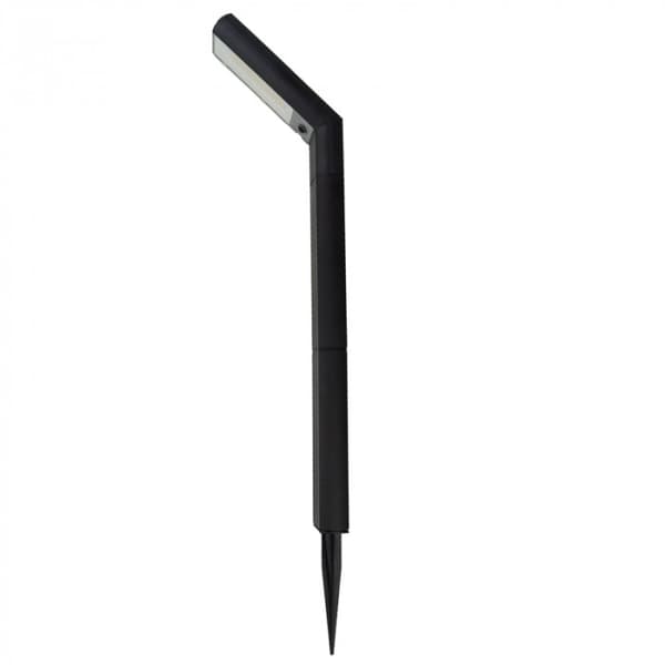 Sort solcellelampe til haven, 2-i-1 LED 1.5W med skumringssensor Ecolight