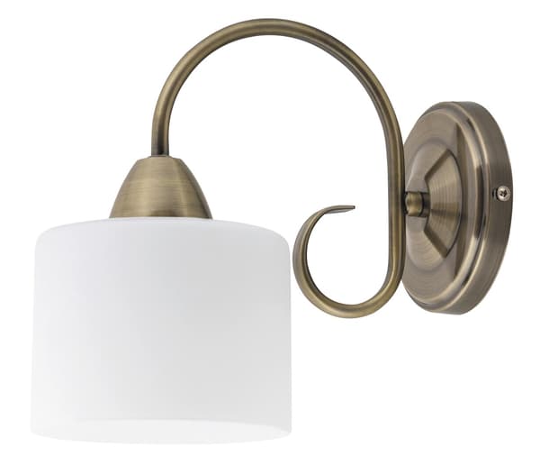 Klassisk vägglampa E27 antik mässing Edith 7274 Rabalux