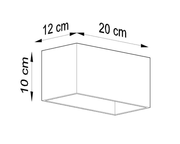 Seinävalaisin QUAD MAXI musta Sollux Lighting SL.0527