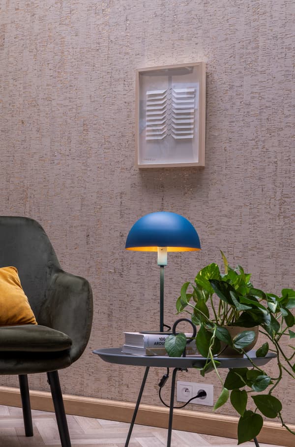 Bordlampe blå eklektisk E14 Siemon Lucide