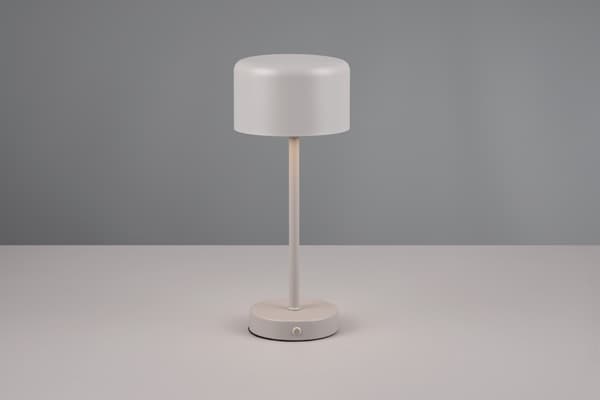 Genopladelig bordlampe grå touch indbygget LED Jeff RL