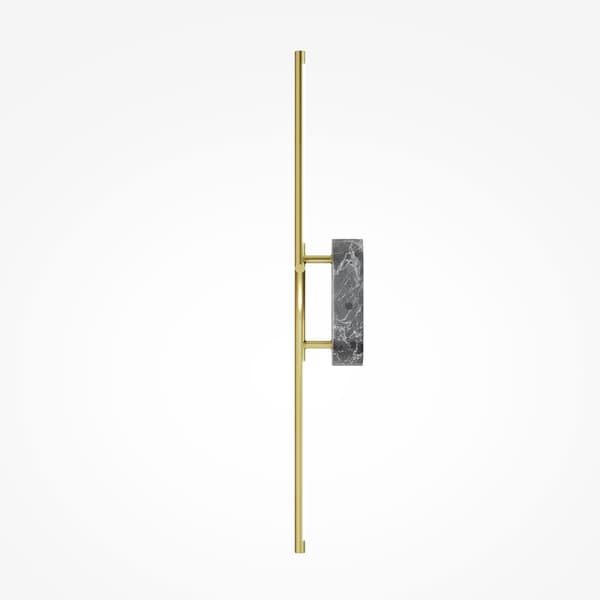 Væglampe guld aflang forbindelse af grå marmor Renaissance LED 6W Maytoni