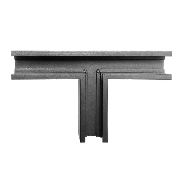 T-liitin litteä musta MT0011, MT0012 Maxlight -kiskoihin