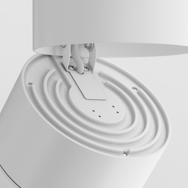 Vit rund rörlig LED-spotlight 15W 3000K YIN Maytoni Technical