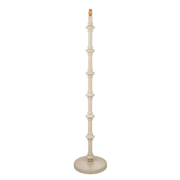 Golvlampa bas satin mandelvit trä 1xB22 10W CARNABY Endon