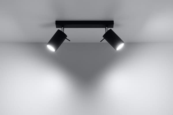 Kattovalaisin RING 2 Musta Sollux Lighting SL.0092