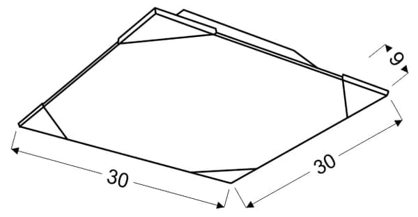 Candellux ASTON 10-05502 loftlampe sølv