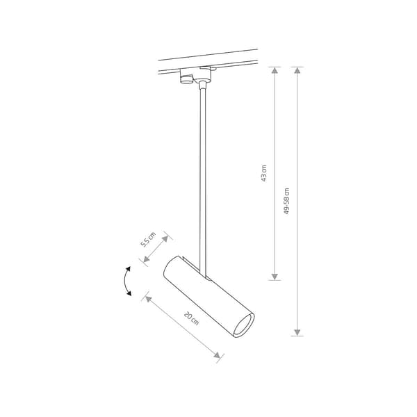 Nowodvorski PROFILE EYE SUPER BLACK A 9325 systemlampe