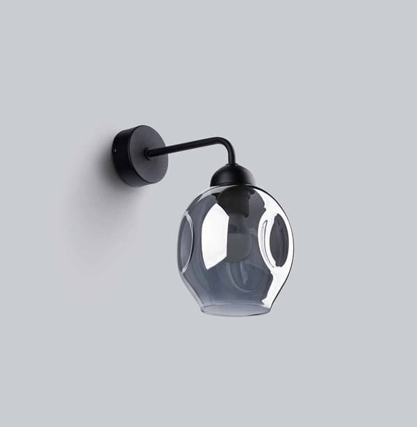 Sollux FILLAN musta lasipallo seinävalaisin SL.1143
