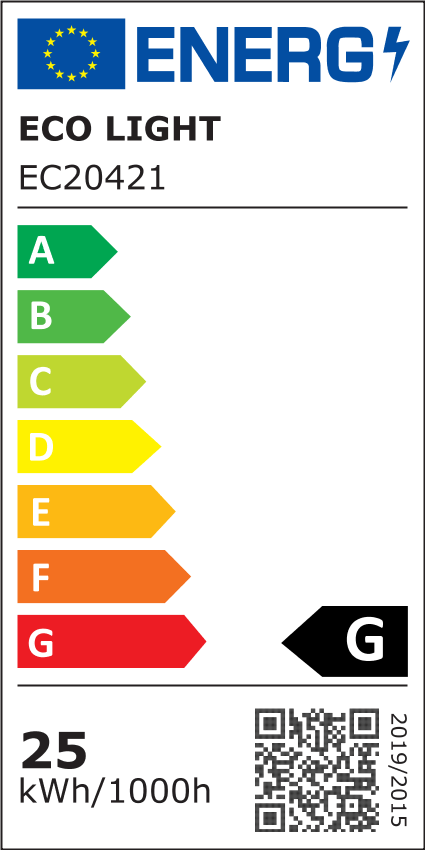 LED pære kugleformet kraftig E27 25W 3000K 2250lm Ecolight