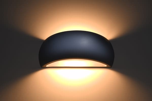 PONTIUS harmaa keraaminen seinävalaisin Sollux Lighting SL.0875