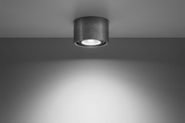 Taklampa BASIC 1 betong Sollux Lighting SL.0881