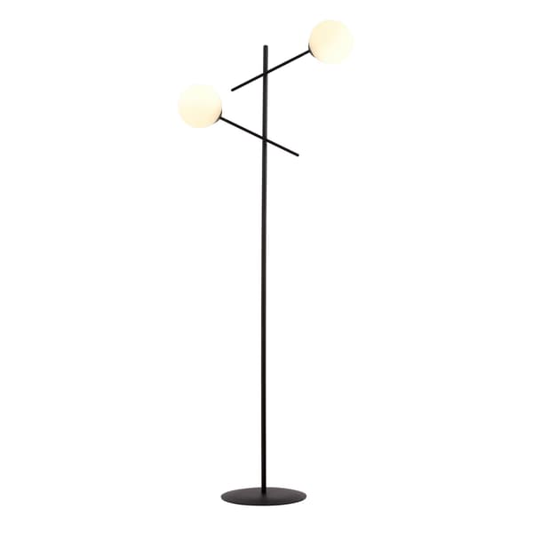 Emibig gulvlampe 2xE14 40W LINEAR LP2 SORT/OPAL 1169/LP2