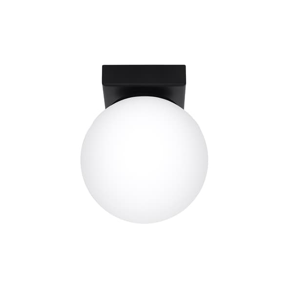 Loftlampe Pure Lume SOLEDA sort hvide matte kugler PU.1151