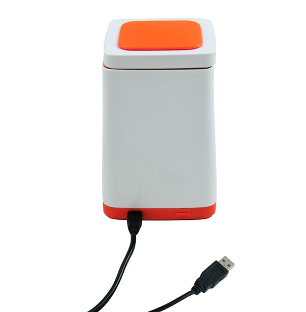 LED skrivebordslampe orange USB HELSINKI 302861 Polux