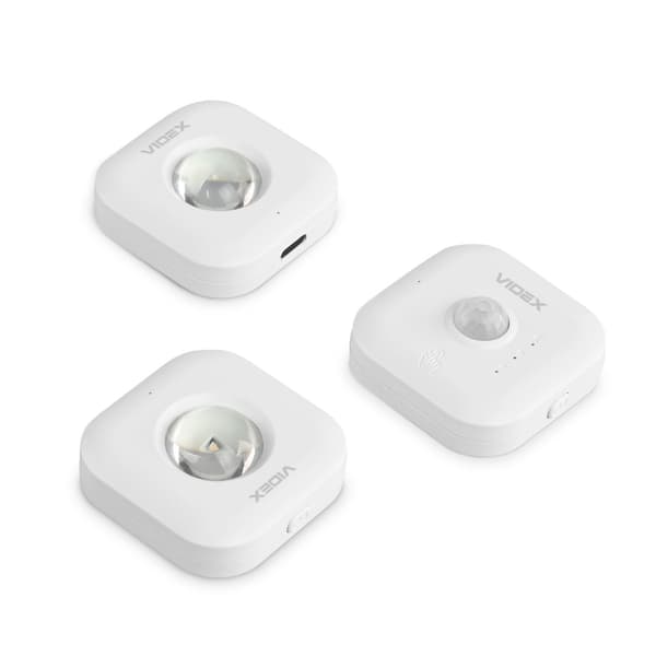 Videx USB-C uppladdningsbara trådlösa trapplampor med rörelsesensor