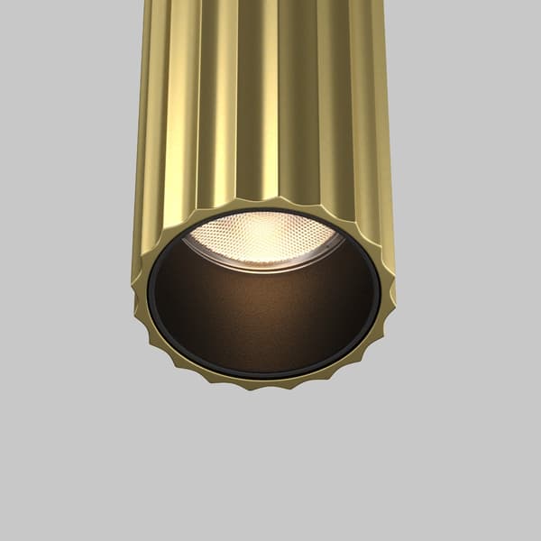 Moderne væglampe riflet rør messing LED 24W CALIPSO Maytoni Technical