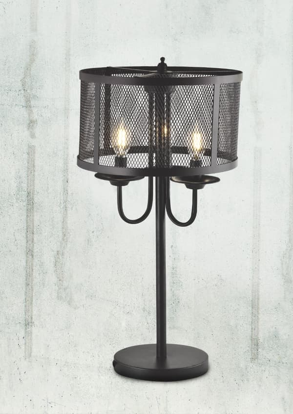 Bordlampe sort E14x3 SOHO 310859 Polux