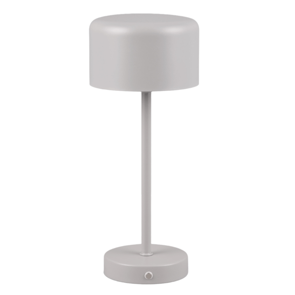Genopladelig bordlampe grå touch indbygget LED Jeff RL