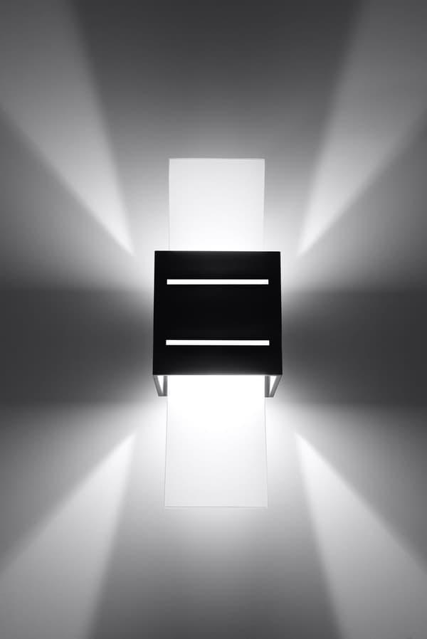 Væglampe LORETO Sort Sollux Lighting SL.0201