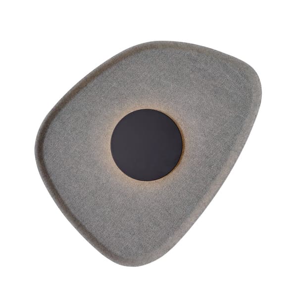 Geometrinen seinävalaisin harmaa mustalla DEUX LED 5W W0558 Maxlight