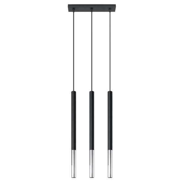 VITREO 3L pendellampe sort/krom Pure Lume PU.0886